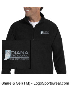 Indiana CTO - 1/4 Zip - Black Design Zoom